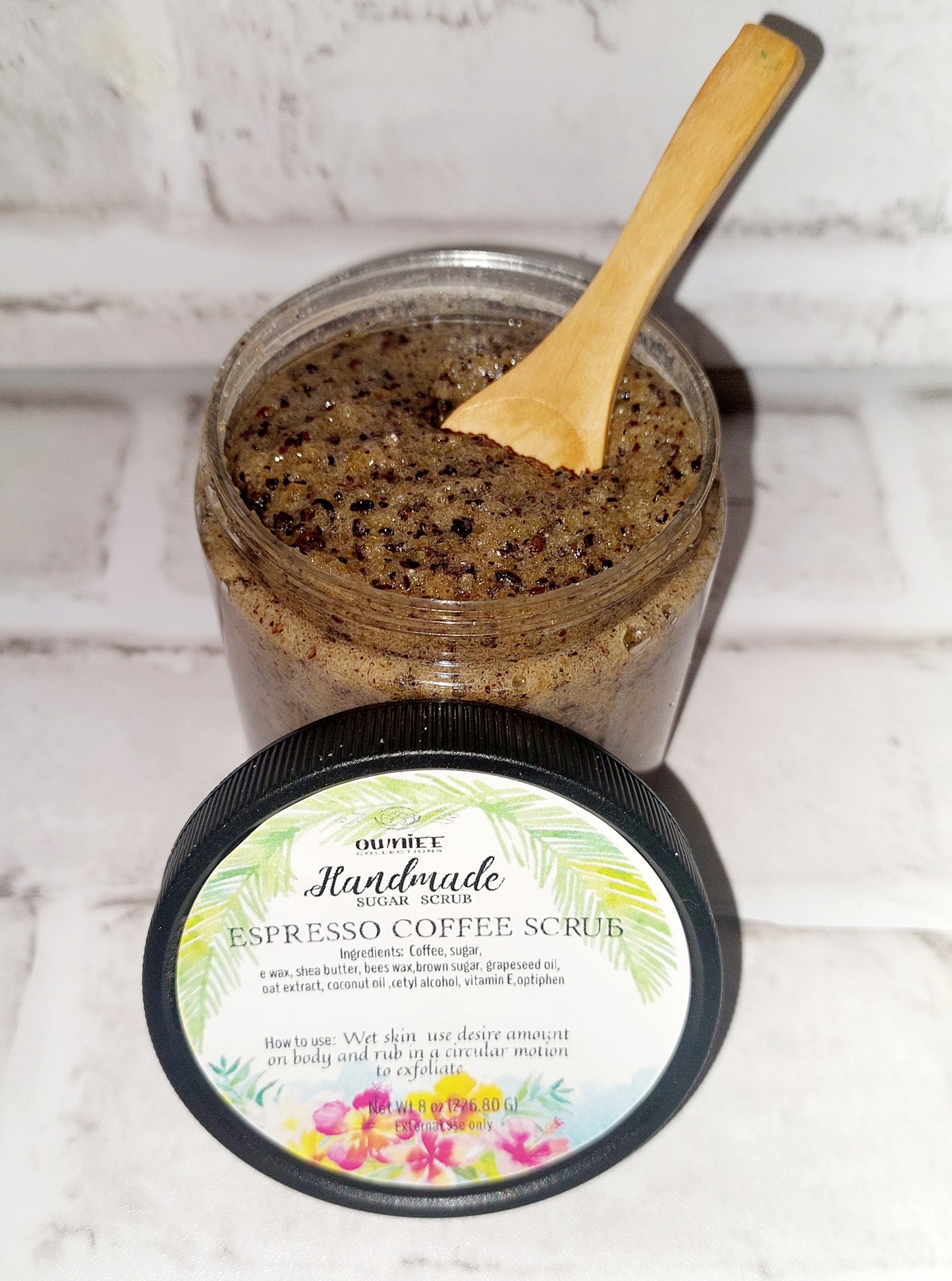 Espresso Coffee Emulsified Sugar Scrub